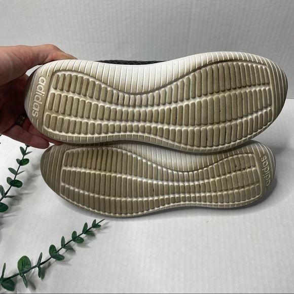 Adidas cloudfoam QT FLEX black blue white sneakers size 9 - Picture 4 of 10